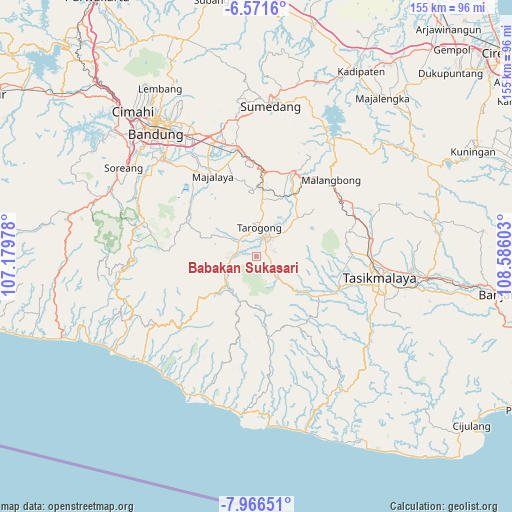 Babakan Sukasari on map
