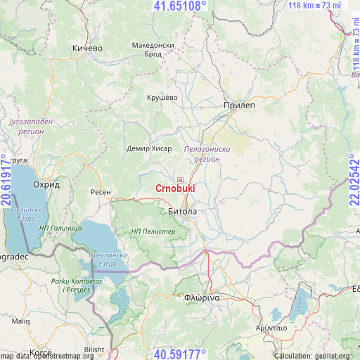 Crnobuki on map