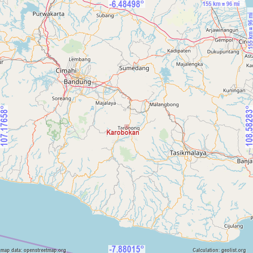 Karobokan on map