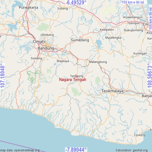 Nagara Tengah on map