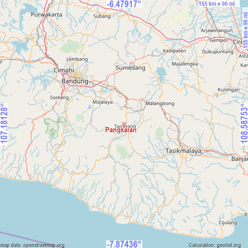 Pangkalan on map