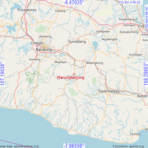 Warungtanjung on map