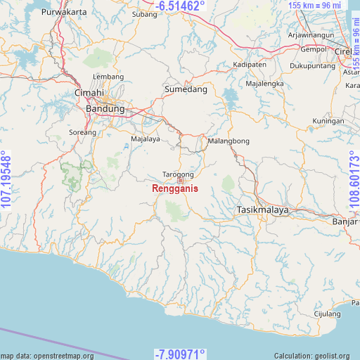 Rengganis on map