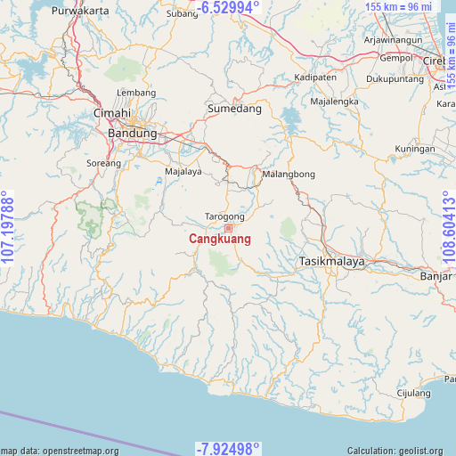 Cangkuang on map