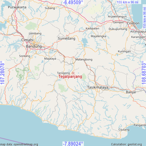 Tegalpanjang on map