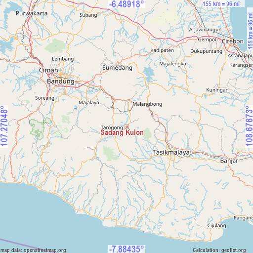 Sadang Kulon on map