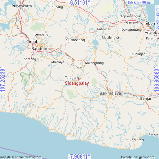 Sidangpalay on map