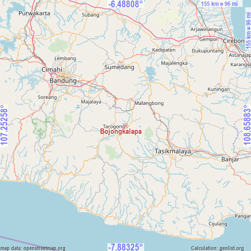 Bojongkalapa on map