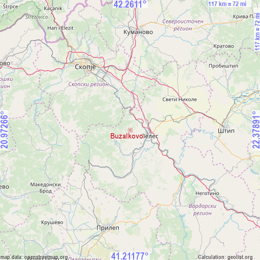 Buzalkovo on map