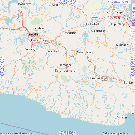 Taluncemara on map