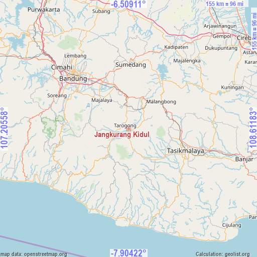 Jangkurang Kidul on map