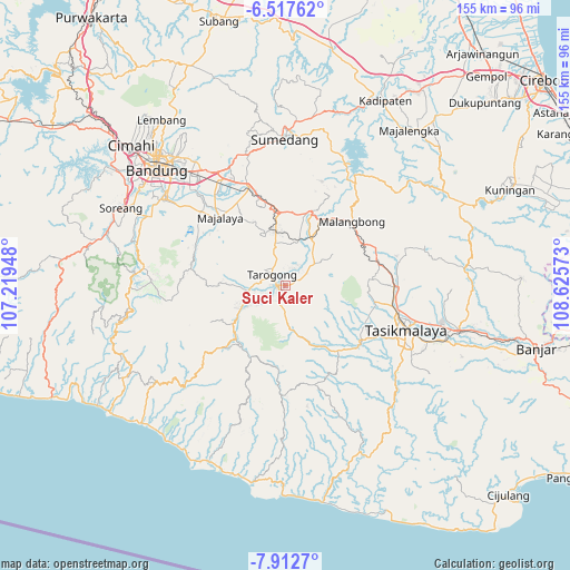 Suci Kaler on map