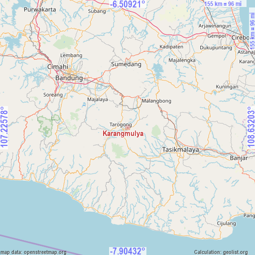 Karangmulya on map