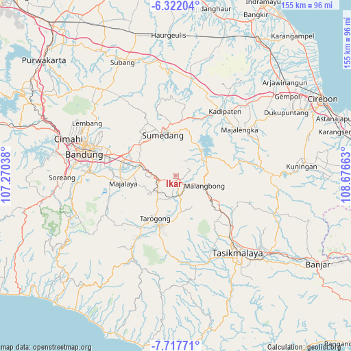 Ikar on map