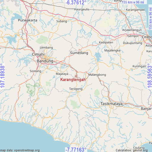 Karangtengah on map