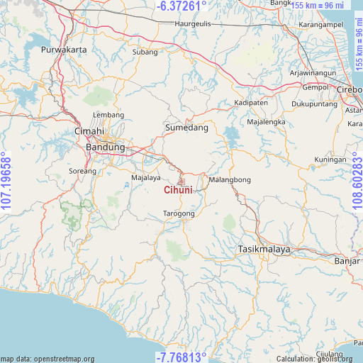 Cihuni on map