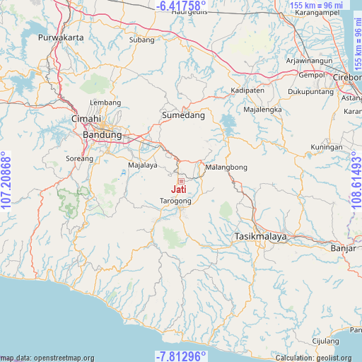 Jati on map