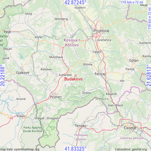 Budakovo on map