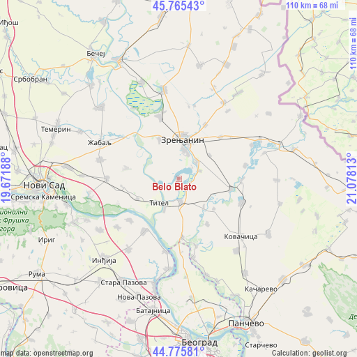 Belo Blato on map