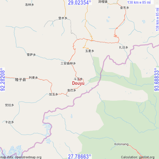 Douyu on map