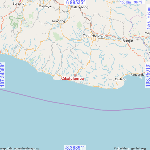 Cikatulampa on map