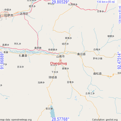 Changzhug on map