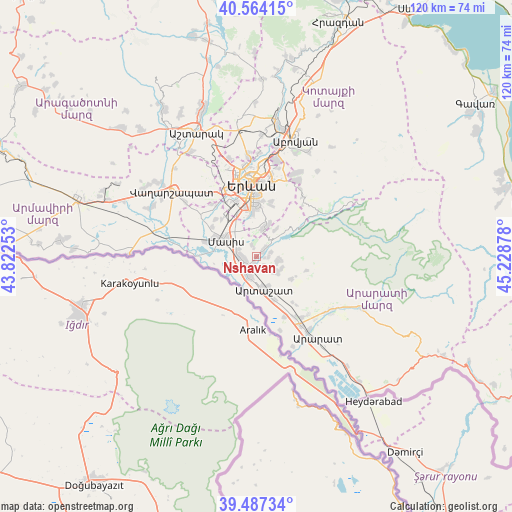 Nshavan on map