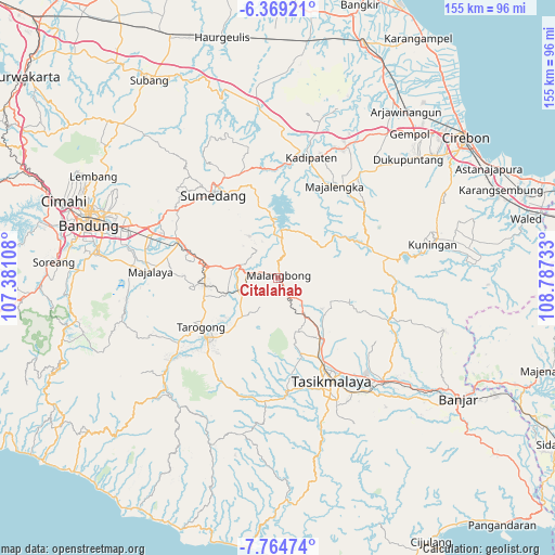 Citalahab on map