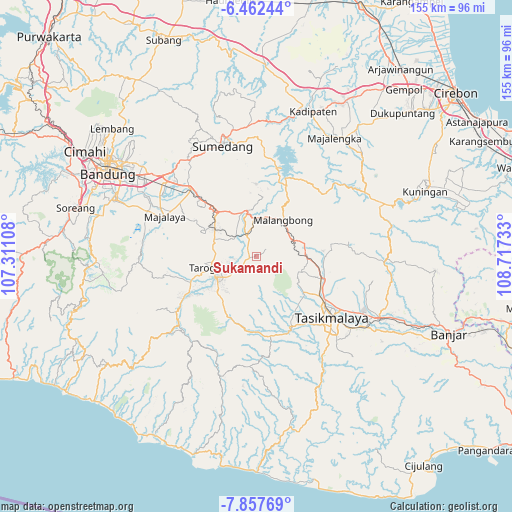 Sukamandi on map