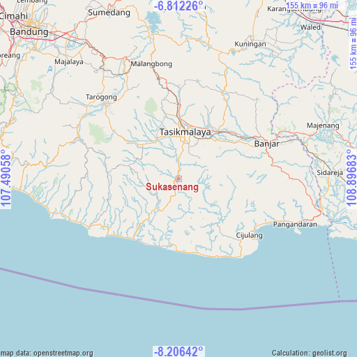 Sukasenang on map