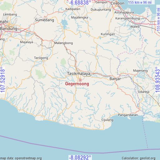 Gegernoong on map