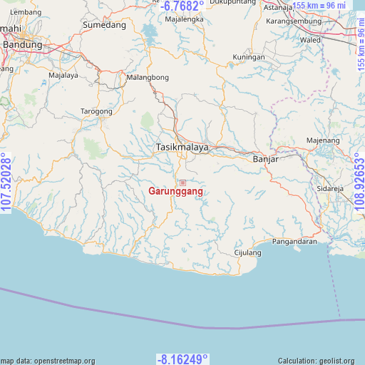 Garunggang on map