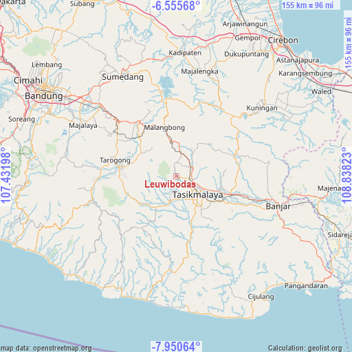 Leuwibodas on map