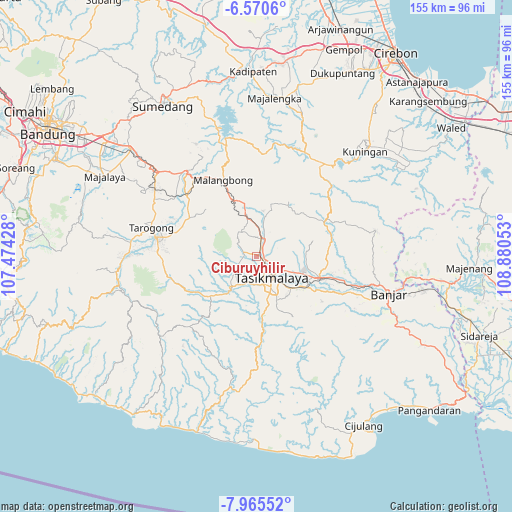 Ciburuyhilir on map