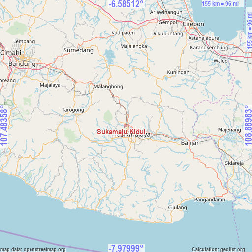Sukamaju Kidul on map