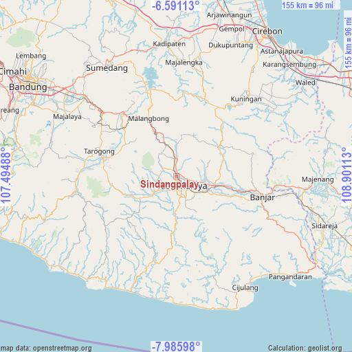 Sindangpalay on map