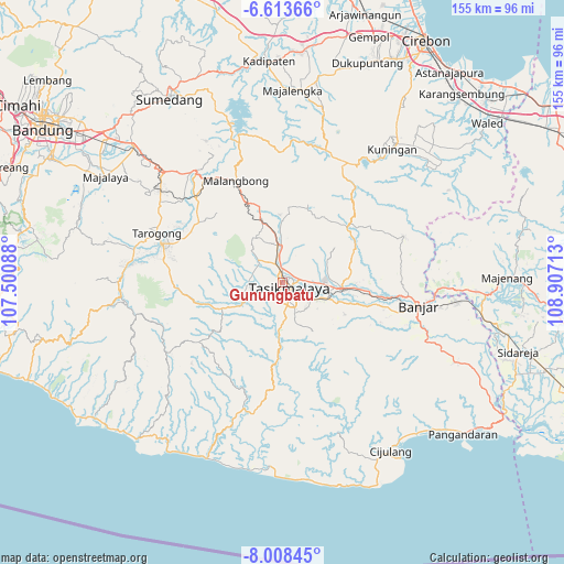 Gunungbatu on map