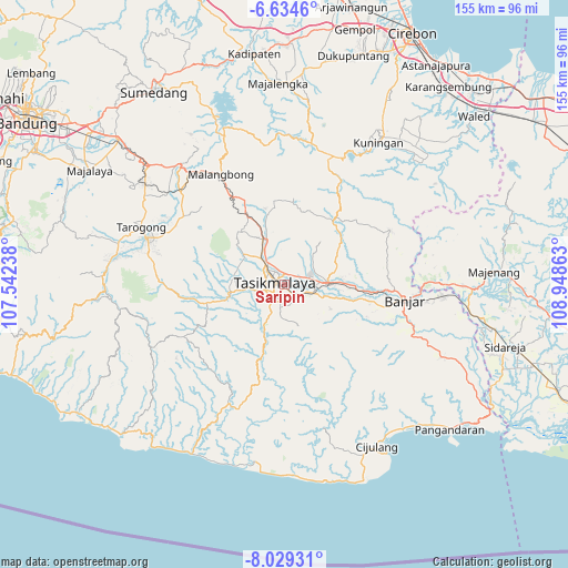 Saripin on map