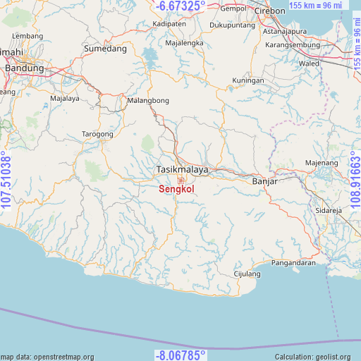 Sengkol on map