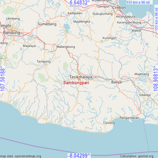 Sambongpari on map
