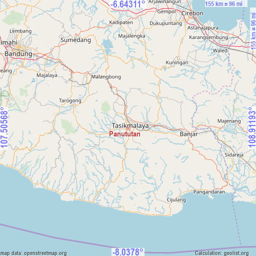 Panututan on map