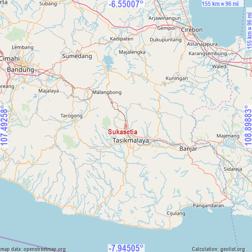 Sukasetia on map
