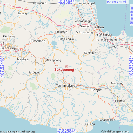 Sukasenang on map