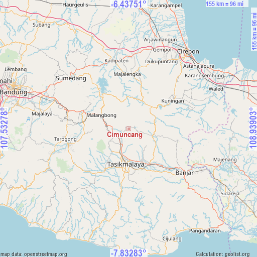 Cimuncang on map