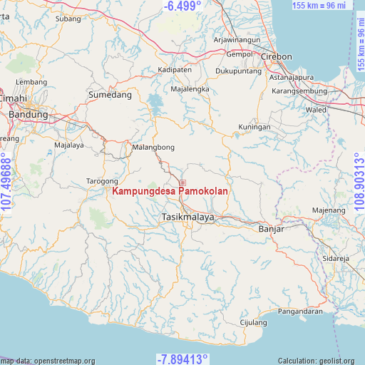 Kampungdesa Pamokolan on map