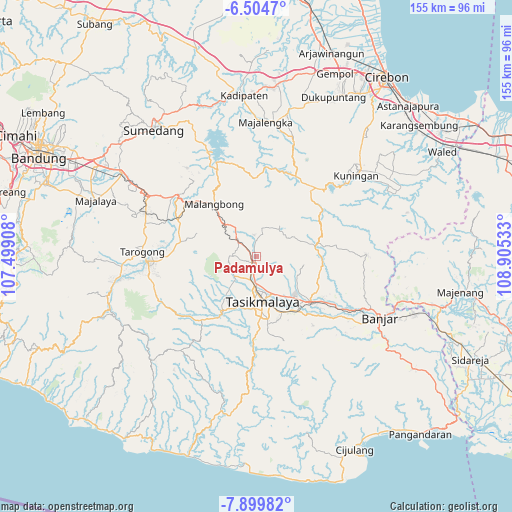 Padamulya on map