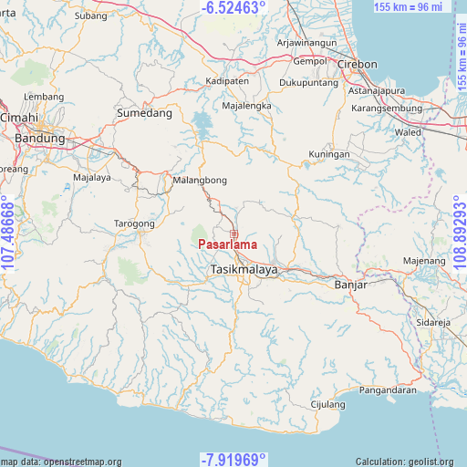 Pasarlama on map