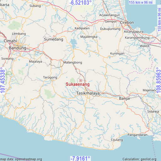 Sukasenang on map