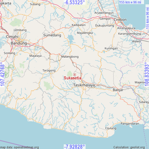 Sukasetia on map