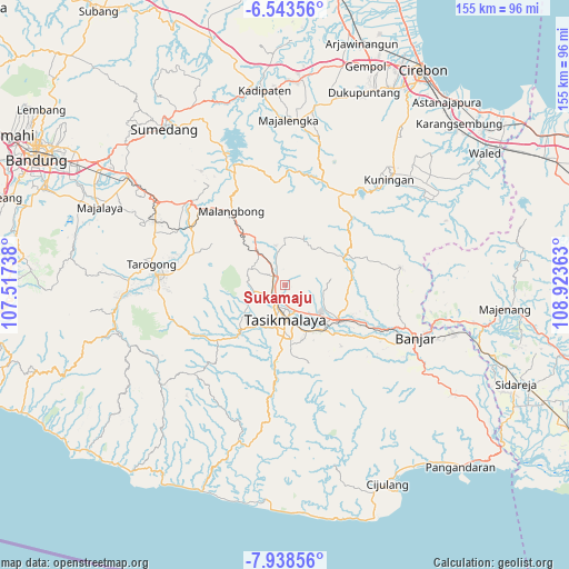 Sukamaju on map